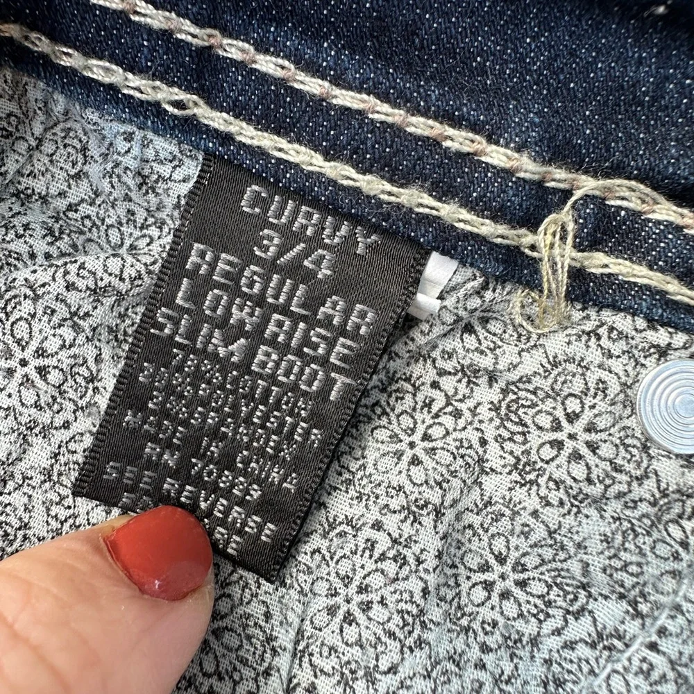 Rue 21 TwentyOne Black Size Curvy 3/4 Regular Low Rise Slim Boot - Picture 4 of 11